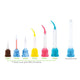 Pac-Dent T-Mixing Tips, Blue (Orange Inside), 10:1/4:1 Ratio, 50/Pk
