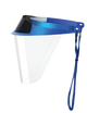 Pac-Dent 1 x Space Blue visor, 1 x Cinch cord, 1 x LC filter, 3 x Face shields, 2 x Mini shields, 10 cm,