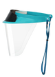 Pac-Dent 1 x Teal visor, 1 x Cinch cord, 1 x LC filter, 3 x Face shields, 2 x Mini shields, 9 cm, 38 pack