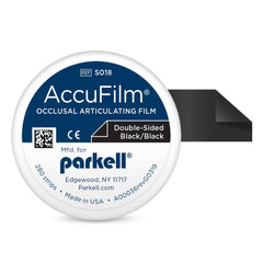 Parkell AccuFilm II Double-Sided Articulating Film, Black/Black, 280 Strips