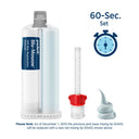Parkell Blu-Mousse 60 VPS Bite Registration, 60-Second Set, 2 x 50 mL Split Cartridges thumbnail 2