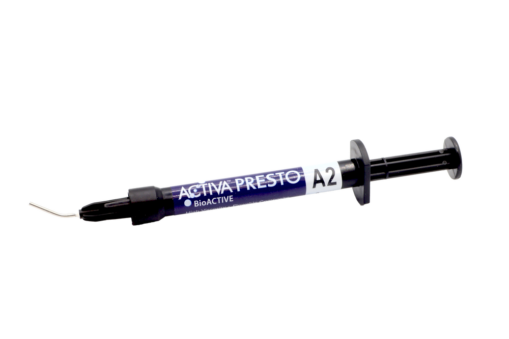 Pulpdent ACTIVA Presto BioACTIVE High Viscosity Flowable Composite, Light Cure Kit: Bleach White Shade