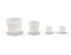 Pulpdent Non-Stick Silicone Mini-Bowls for Acrylics with Suction Base, Assorted (2 Small, 1 Medium, 1 Large)