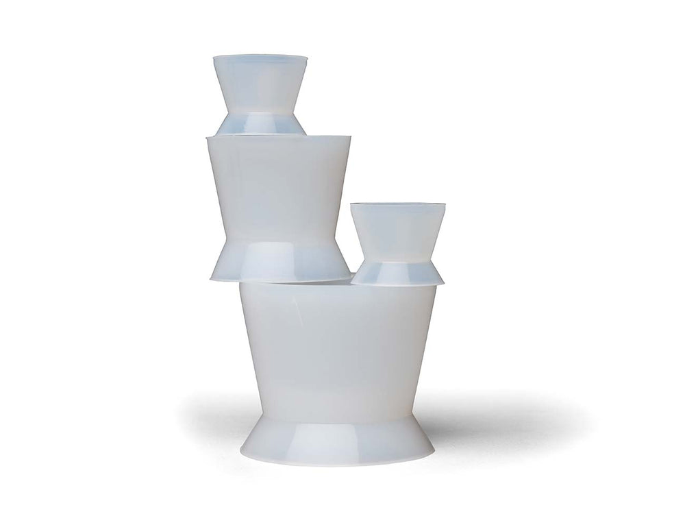Pulpdent Non-Stick Silicone Mini-Bowl for Acrylics with Suction Base, Large, 80cc (2-1/4")