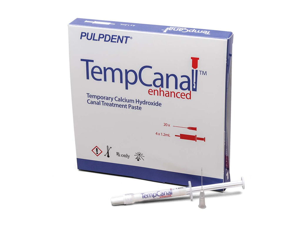 Pulpdent TempCanal Enhanced Kit, 4 x 1.2 mL Syringes + 20 Endo Irrigation Needles
