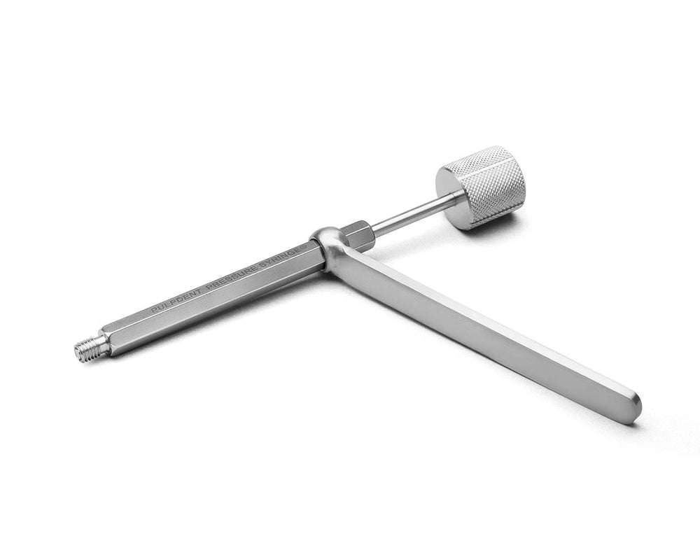 Pulpdent Pressure Syringe Combo Kit: Syringe, Handle, 30 Needles + Root Canal Sealer