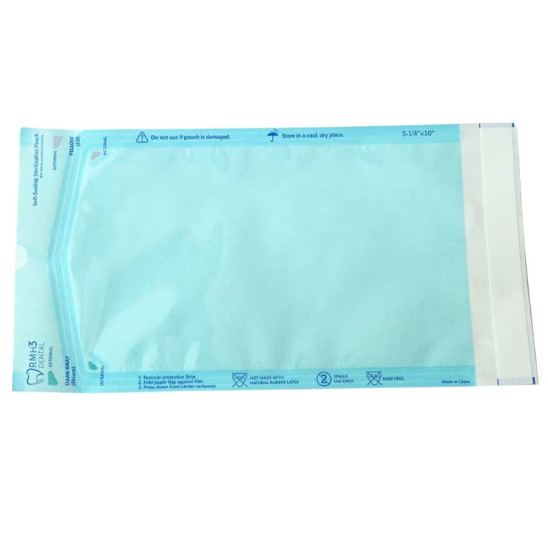 Self-Sealing Sterilization Pouches 5.25" x 10" — 2