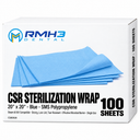 RMH3 Dental CSR Sterilization Wrap, 20" x 20", Blue, 100/Pack thumbnail 2