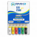 RayEndo Pro H-Files 25mm #15-40 Assorted, Stainless Steel (6/Box) thumbnail 2