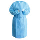 Blue Disposable Isolation Gowns, One Size Fits All (Regular/Large) — 50/Case