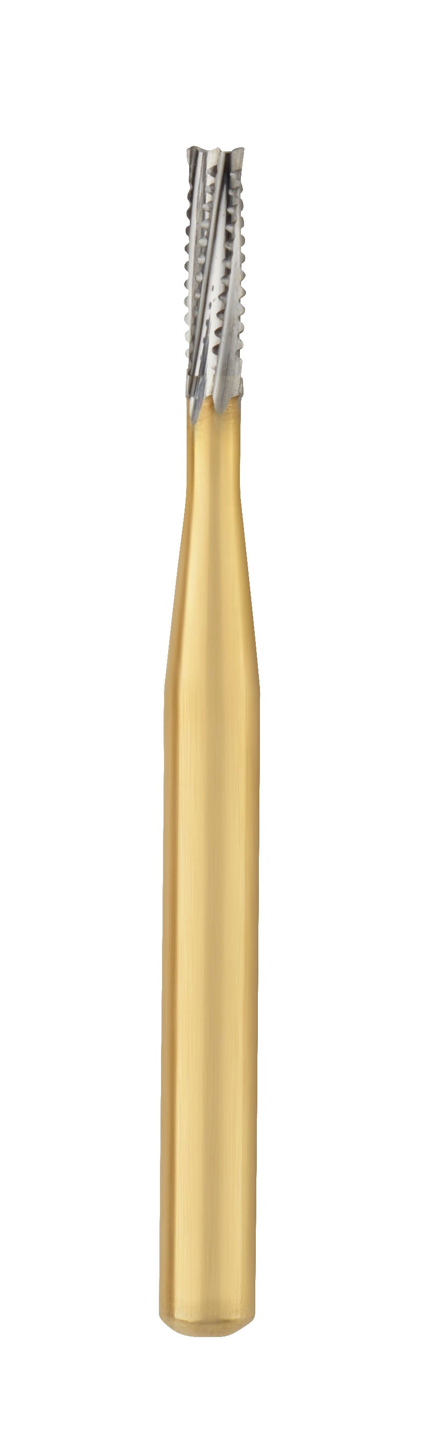 SS White Great White Gold FG #GW557 Straight Fissure Restorative Removal Carbide Bur, Clinic Pack of 100