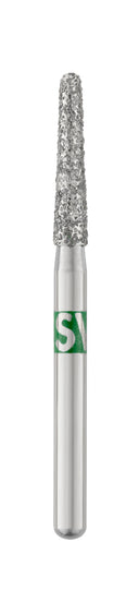 SS White Piranha FG #856.018 Coarse Grit Diamond Bur, Round End Taper, Single Use, Sterile Roll of 25 thumbnail 2