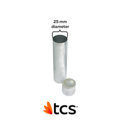 TCS Thermoplastic Comfort System Empty Cartridge with Cap 25mm Dia - Large