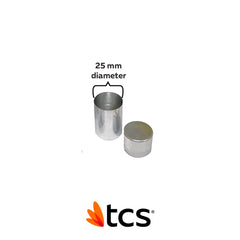 TCS Thermoplastic Comfort System Empty Cartridge with Cap 25mm Dia - Small