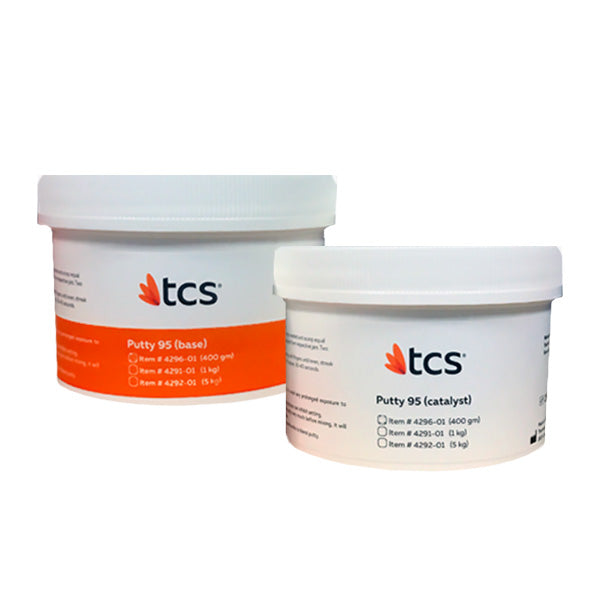 Tcs Thermoplastic Comfort System TCS Putty 95 400gr of base and 400gr of catalyst