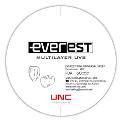 U&C Everest Multilayer Zirconia Block, 12MM