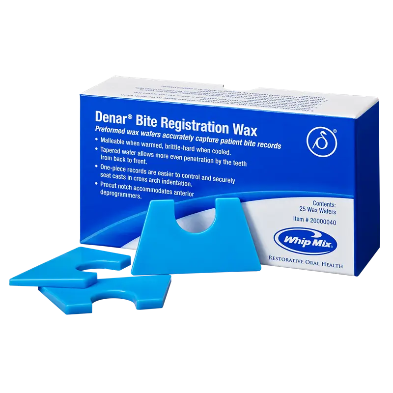 Whip Mix Denar Bite Registration Wax Wafers (25 Pack)